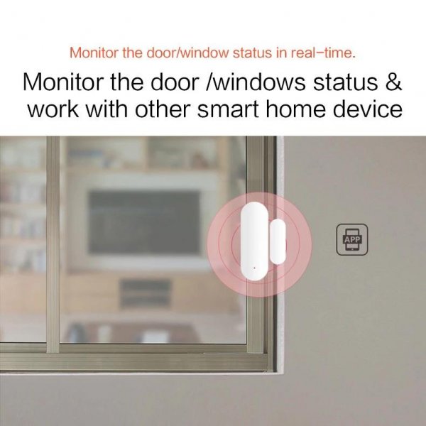 WiFi Tür Fenster Sensor Tuya App Benachrichtung Alexa oder Google Steuerung mög.